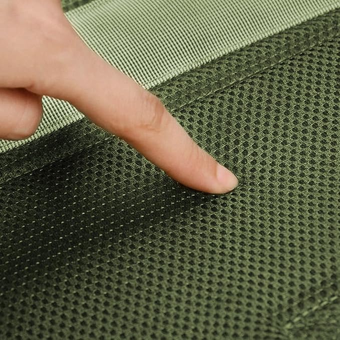 Tactical Dog Backpack Harness for Large Breed Original Design Metal Buckle Vest with Side Bags Pouches for Service Working Training (Green(Vest only), XL)