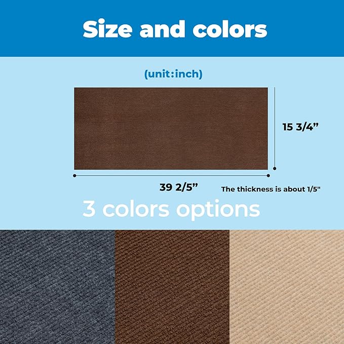 Best Pet Supplies Catify Cat Scratcher, Fun Interactive Scratchers, Posts, Poles, Claw Safe, Furniture Saver Indoor Play Support Natural Cat Behaviors Heavy Duty - Brown (39.4 x 15.8)