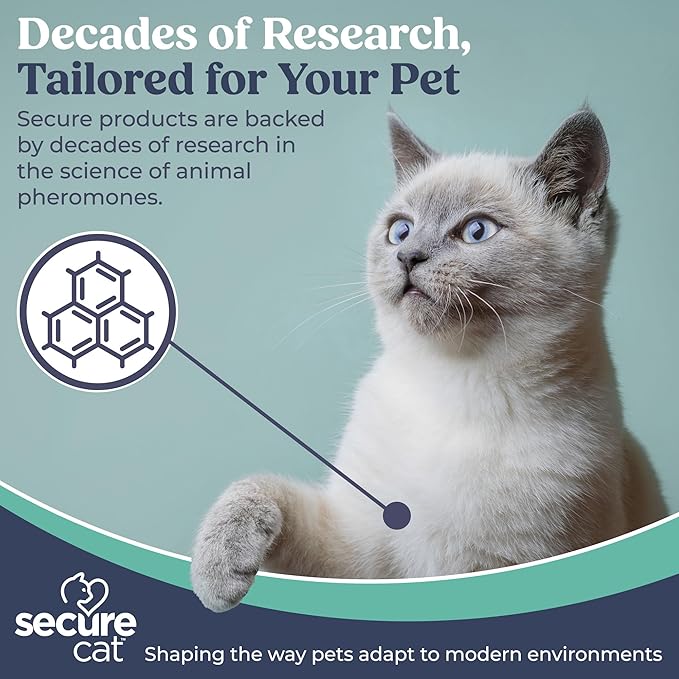 SecureCat Pheromone Home Stick Diffuser Refill, Provides 30 More Days of Natural Support for an Environment of Calm and Well-Being, Helping Relieve Any Feeling of Anxiety and Stress
