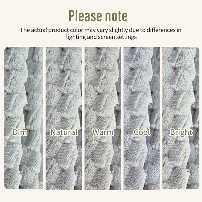 Water Resistant Blanket for Bed Couch Sofa, 60"x80" Reversible & Washable Microfiber Blanket, Queen Size Waterproof Throw, Pet Friendly & Leakproof (Glacier Gray/Cloud Gray)