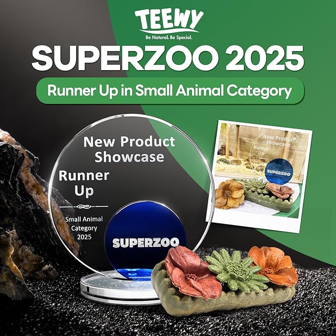 TEEWY Guinea Pig Chew Toys, Prevent Teeth Overgrowth, Natural Timothy Grass & Vegetables, Hamster Chew Toys, Guinea Pig Toys, Chinchilla Toys, 4PCS, Grass Patch & Flowers