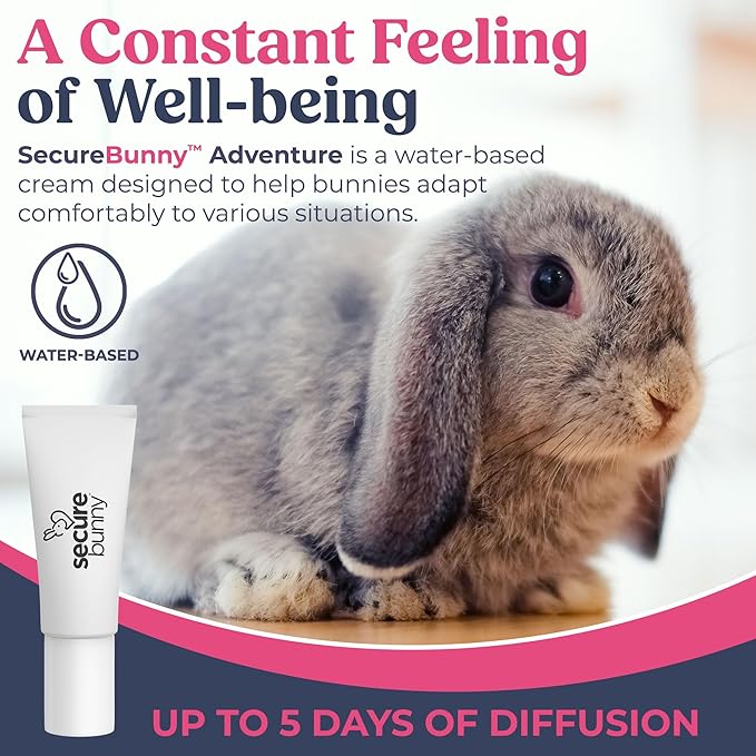 SecureBunny Adventure, Water Based Pheromone Cream for Outdoor Stress Management, Helping Relieve Any Feeling of Anxiety and Stress