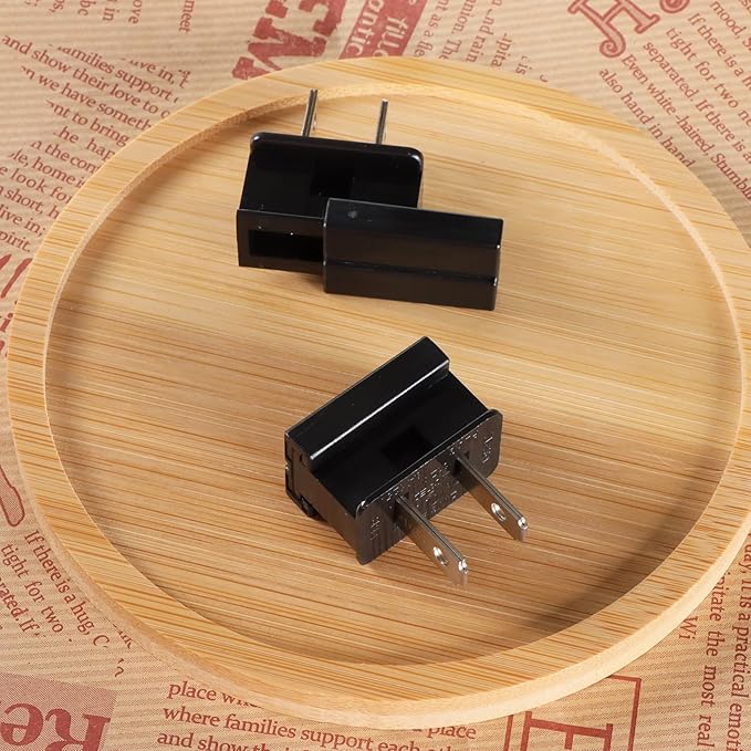 Vampire Plug, SPT-2 -Zip Cord Plug, Male Female Gilbert Plug, Slide on Plug for SPT-2 Electrical Cable-8 AMP 25 Pack(Male, Black)