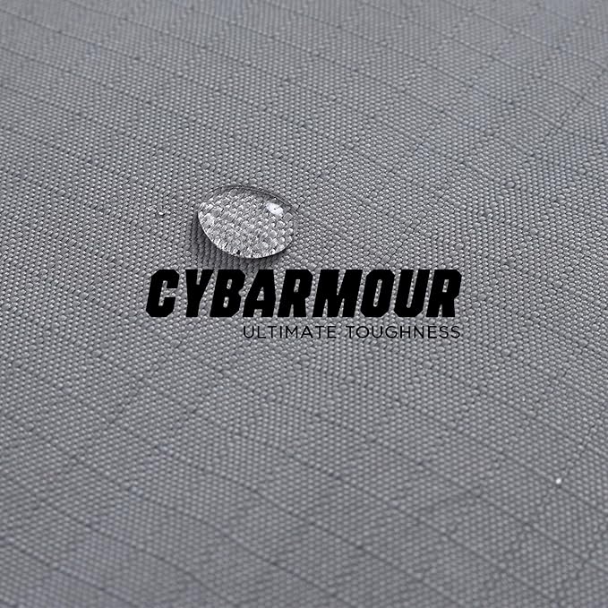 Cybarmour Chew Proof Dog Bed - Orthopedic Indestructible Dog Crate Pad - Outdoor Waterproof Kennel Mat for Aggressive Chewers - Large Breeds & Fits 36-Inch Crate - 35"x22", Limestone