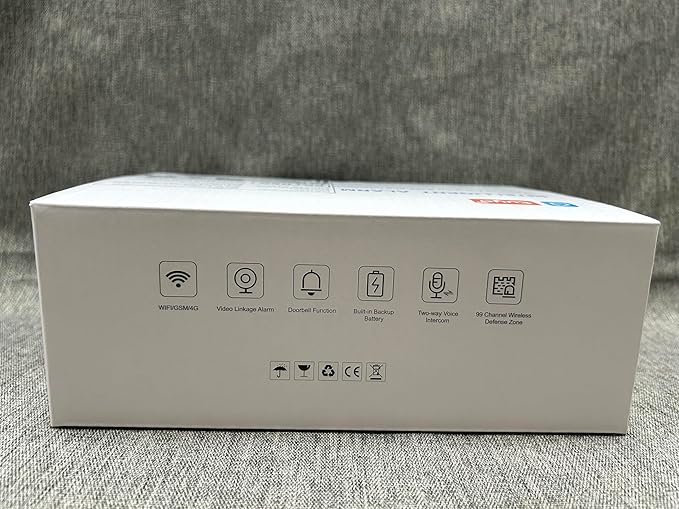 LWOHSI Alarm Systems with 4.3" Large Fulltouch Screen,4G SMS/Tuya APP Alert,Wireless Home Security Alarm Kits,Door Alarm Sensors,120db Siren,Remote,Work with Alexa and Google for Villa,Apartment