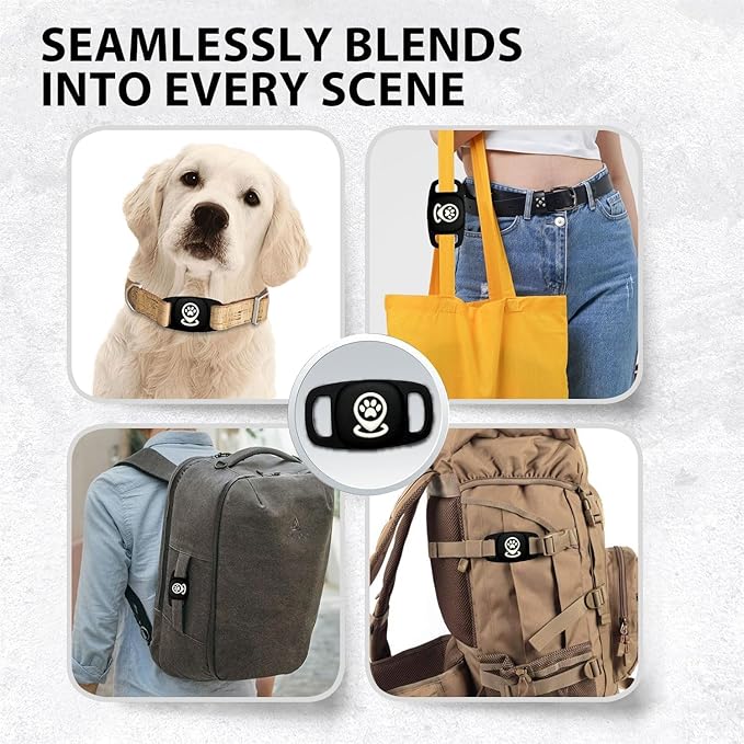 Pet Tracker for Dog, Dog Tracker Smart Pet Location Tracker with Tracker Holder, Item Finder MFi Certificated Tracking Device, No Monthly Fee, Works with Find My (iOS Only) No GPS Tracker