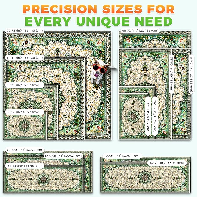 Hompet 2 Pack Super Absorbent Dog Door Mat for Muddy Paws, Washable Pee Pads for Dogs, Reusable Puppy Training Pads, Quick Dry Non-Slip Pet Entryway Rug, Leak-Proof Potty Pad for Indoor Floors 54x54