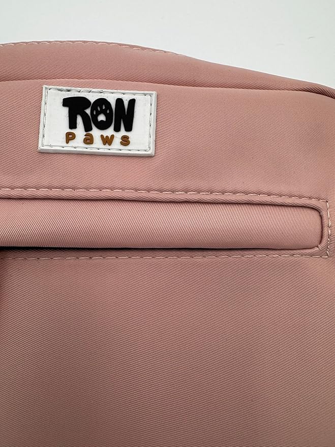 Dog Walking Crossbody with Treat Pouch & Tripod - Hands-Free Storage with Phone Holder, Poop Bag Dispenser, Hook for Used Poop Bags & Training Features (Pink)