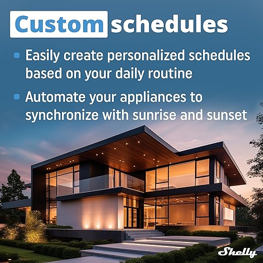 Shelly Smart Plug, Smart Home WiFi and Bluetooth Outlet with Power Metering, Works with Google Home, Alexa, Home Assistant, Smart Socket, No Hub, Easy Setup, Remote Control, Plus Plug US