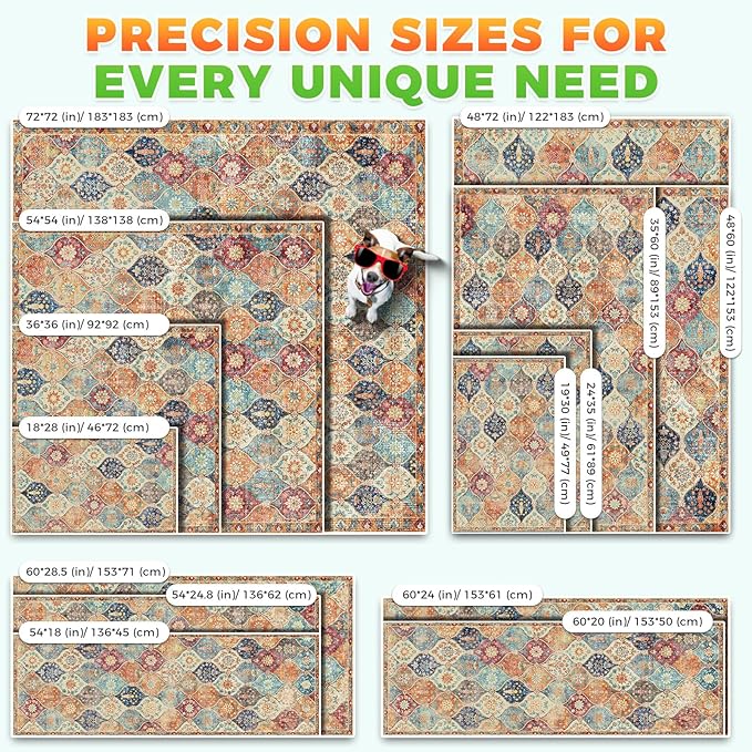 Hompet 2 Pack Super Absorbent Dog Door Mat for Muddy Paws, Washable Pee Pads for Dogs, Reusable Puppy Training Pads, Quick Dry Non-Slip Pet Entryway Rug, Leak-Proof Potty Pad for Indoor Floors 18x54