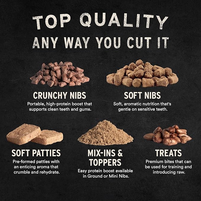 Vital Essentials Beef Bites Dog Treats, 2.5 oz | Freeze-Dried Raw | Single Protein | Premium Quality High Protein Training Treats | Grain Free, Gluten Free, Filler Free