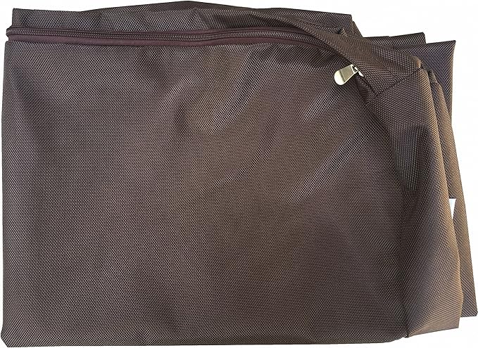 Dogbed4less Orthopedic Waterproof Heavy Duty Gel Cool Memory Foam Dog Bed for Large pet, Nylon Cover in Brown, Jumbo 55"X47"X4"