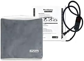 Rest-Eazzzy Heating Pad for Cats, Warming Mat with Removable Cover, 5 Level Timer & Temperature, Indoor Cat Bed (Pure-Grey, M)