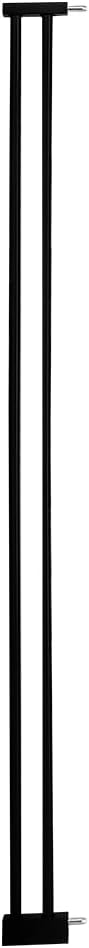Lumizone Extra Tall Pet Gate 55.12" High Pressure Mounted 4.13" Wide Extension kit 1.37" Gap (4.13" W, Black)