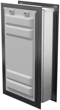 Endura Flap Double Flap Pet Door for Thick Walls | Deep Wall Design up to 13" Thick | Insulating Dual-Layer Flap & Durable Aluminum Frame | Includes Locking Cover | Black, XL, Double Flap