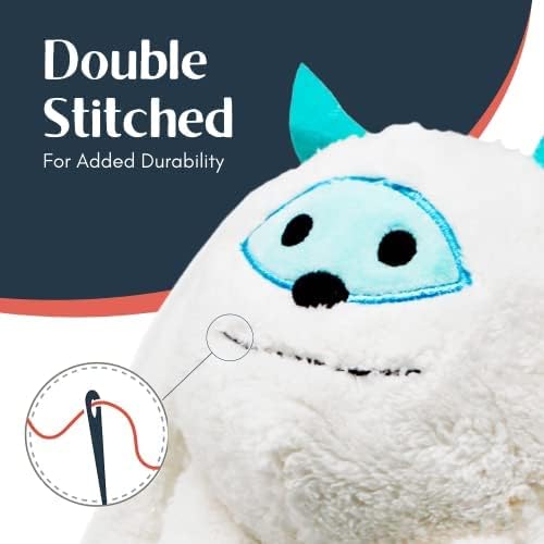 Flourish Pets 3 in 1 Multi-Layer Chew Toy for Active Dogs | Non-Toxic BPA Free Double Stitched Soft Fabric Exterior Dog Toys | Long-Lasting Dog Plush Toys - Large Yeti/Sloth 5"