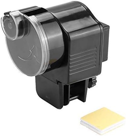 Fdit Home Aquarium Fish Automatic Food Feeder Timer Black