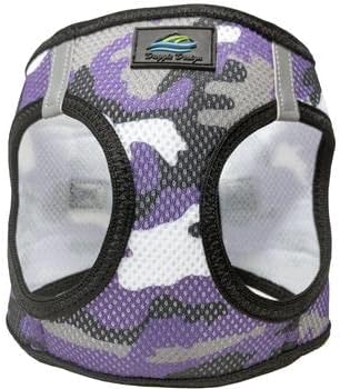 Doggie Design No Choke Dog Harness - Simple Step-in and Go Dog Vest for Small, Medium, and Large Breeds - Breathable Mesh Polyester Pet Harness - Purple Camo - XL