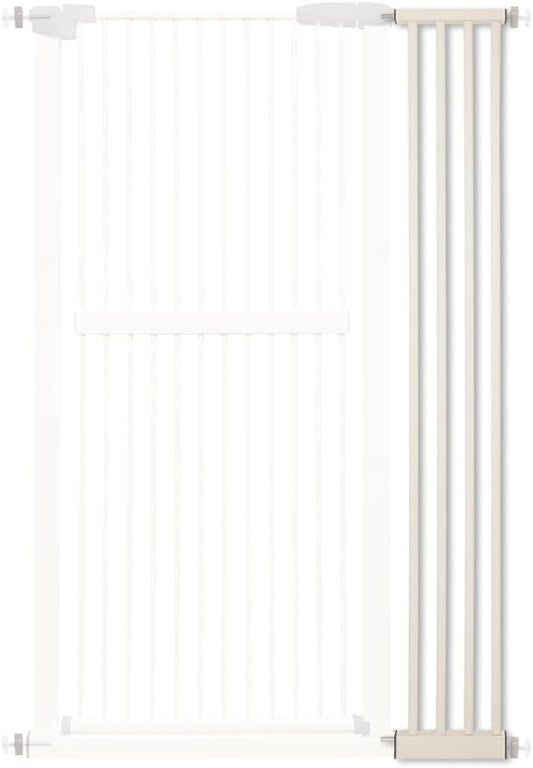 Lumizone Extra Tall Cat Gate Extension Kit 61.02" High Pressure Mounted 8.27" Extra Wide 1.37" Gap No Drilling Tall Pet Gate for Dogs (Cream, 8.27" W)