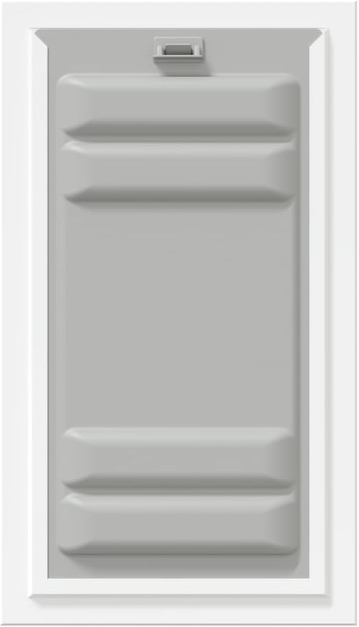 Endura Flap Giant Dog Door for Walls | Designed for Extra-Large & Tall Dogs | Energy Efficient Wall Mount Pet Door | Durable & Pet Safe | White, Double Flap Wall Mount