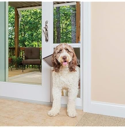 Large Power Pet Sliding Glass Dog Door Extra Tall