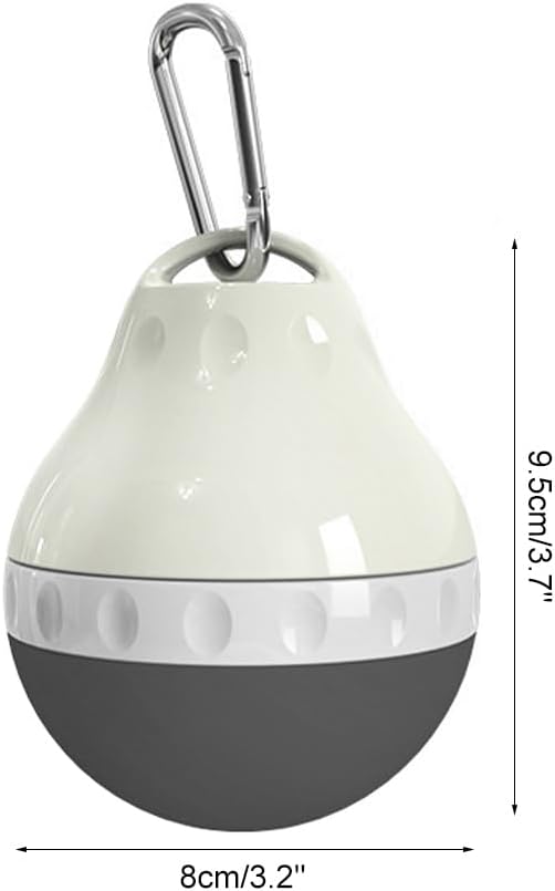 DONGKER Dog Water Bottle,200ML Leakproof Pet Travel Bottle with Foldable Silicone Body & Hanging Buckle for Small Pets Outdoor Walking Hiking Travel