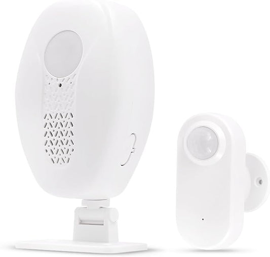 Waytronic Wireless Motion Sensor Alarm Indoor,Door Motion Activated Bell for Home Doorway,Business Entry,Garage Security,Store Entrance,Pet/Elderly/Dementia Patient Monitoring,(1 Receiver+1 Sensor)