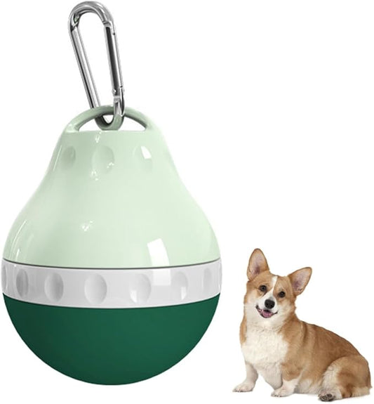 DONGKER Dog Water Bottle,200ML Leakproof Pet Travel Bottle with Foldable Silicone Body & Hanging Buckle for Small Pets Outdoor Walking Hiking Travel