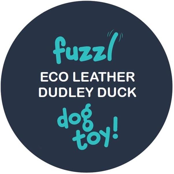 Eco Leather Dudley Duck Toy Natural and Tough Dog Toys - Long Lasting Chew Toys for Aggressive Chewers - Strong Dog Toy for Dogs and Puppy