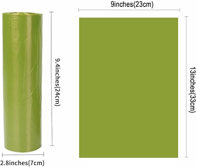 Dog Poop Bags-300 Bags per Roll, 2 Pack, 600 Bags, Cat Litter Waste Bags, Fit Most Scooper, Durable Big Dog Poop Bags, Easy Dispensing and Grab
