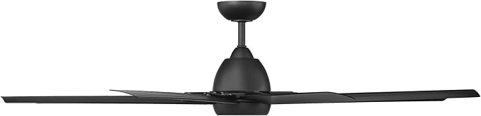 WAC Lighting F-064-MB Mocha XL 66" Outdoor Ceiling Fan & Remote, Matte Black