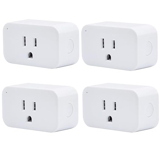 THIRDREALITY Smart Plug 4 Pack, 15A Smart Outlet with Timer Function, Zigbee Repeater, ETL Certified, Requires ZigBee Hub, No Power Meter