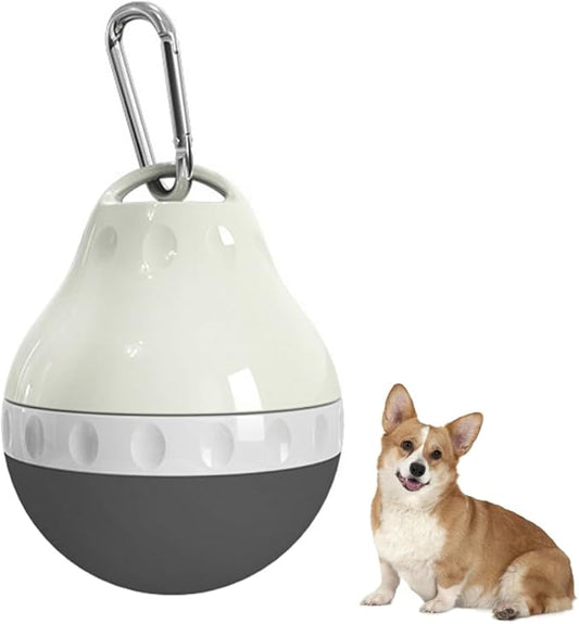 DONGKER Dog Water Bottle,200ML Leakproof Pet Travel Bottle with Foldable Silicone Body & Hanging Buckle for Small Pets Outdoor Walking Hiking Travel