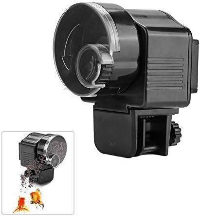 Fdit Home Aquarium Fish Automatic Food Feeder Timer Black