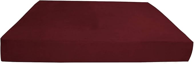 Barker Beds Giant Orthopedic Dog Bed - 7" Memory Foam Mattress - 100-300 lbs - Joint Pain & Arthritis Support - Vet Recommended, Washable Cover - Made in USA - 60"x48"x7" - Burgundy