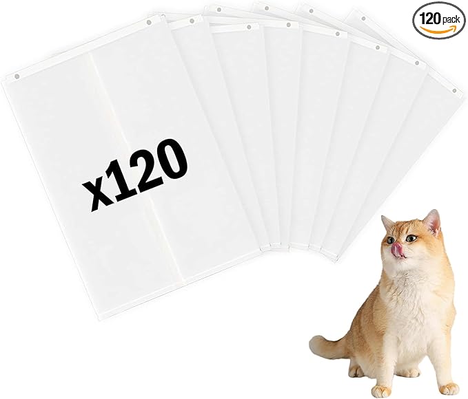 Upgrade Cat Litter Box Liners Design Compatible with SNOW+ Litter Box,120 Pcs Self-Sealing Waste Drawer Bags for Automatic Cat Litter Box (120 Pcs)