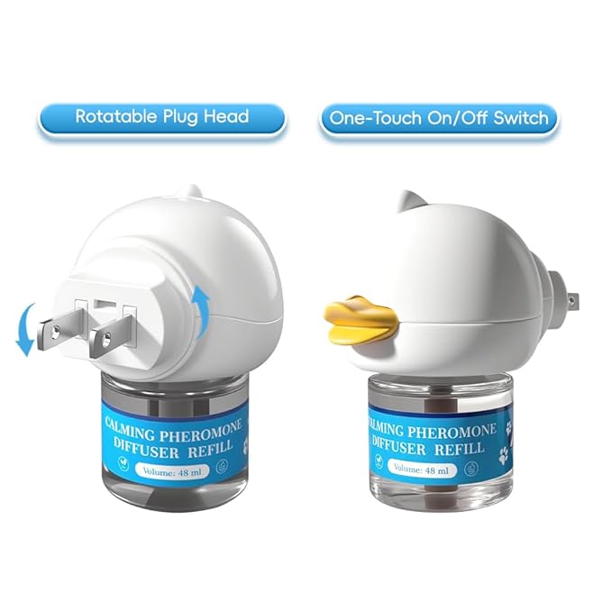 PRO! Dog Calming Diffuser to Stop Peeing in House - Calming Diffusers for Dogs with Pheromones for Anxiety Relief, Pet Calming Aid Device for Dogs Stop Barking and Marking