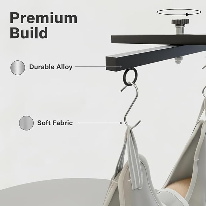 360 Rotatable Dog Grooming Arm with Clamp,Foldable Adjustable Height Dog Grooming Table Arm with Hammock and Restraint Dog Leashes,Pet Grooming for Small Medium Dogs at Home or Salon