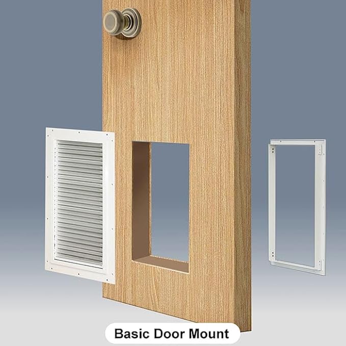 Armor Flex Air Tight Aluminum Frame Pet Doors by High Tech Pet - Dog Door or Cat Door for Door Installation - Magnetic Latching Closure - Extra Large Dog Doors - Pet Opening: 12.75" X 25" - AF2-XL