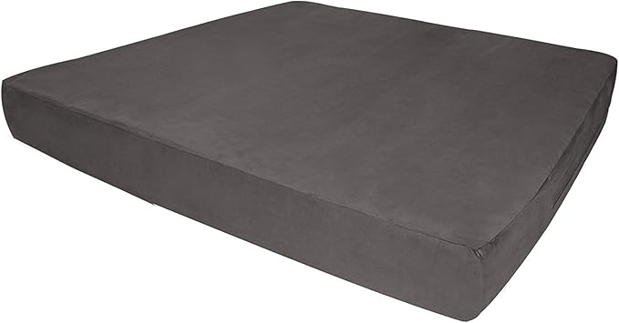 Barker Beds Giant Orthopedic Dog Bed - 7" Memory Foam Mattress - 100-300 lbs - Joint Pain & Arthritis Support - Vet Recommended, Washable Cover - Made in USA - 60"x48"x7" - Charcoal