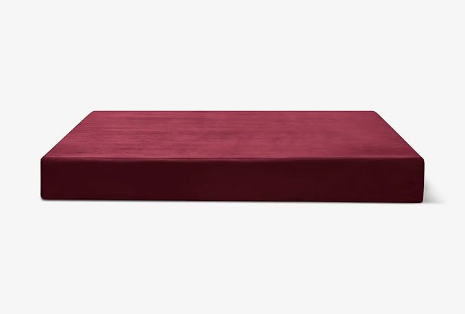 Barker Beds Giant Orthopedic Dog Bed - 7" Memory Foam Mattress - 100-300 lbs - Joint Pain & Arthritis Support - Vet Recommended, Washable Cover - Made in USA - 60"x48"x7" - Burgundy
