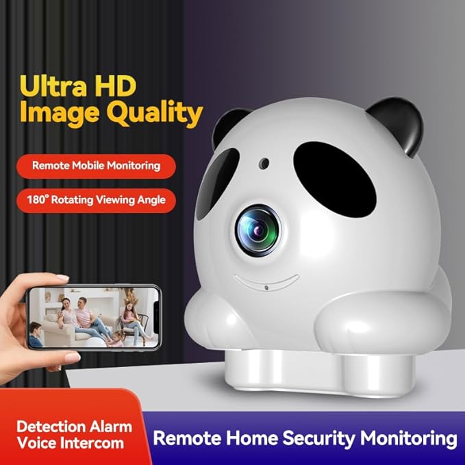 Indoor 3K Security Camera,5G and 2.4G WiFi/Dog/Baby Camera with Phone app,Human Pet Motion AI,Night Vision, 2-Way Audio,SD/Cloud Storage,Compatible with Alexa&Google Home