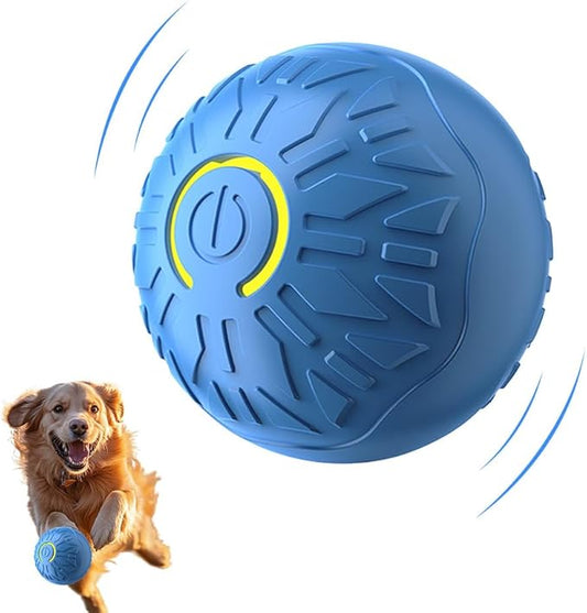 Interactive Cat Dog Toys, 2026 Smart Automatic Moving Ball Toys for Indoor Dogs Cats, Self-Rolling Interactive Cat Dog Toy Ball for Small/Medium Dogs (Blue)