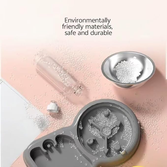 Slow Feeder Dog Bowls,pet Automatic Water Dispenser, Cervical Protection cat Bowl, Multifunctional Integrated, Suitable for Cats, Small and Medium-Sized Dogs