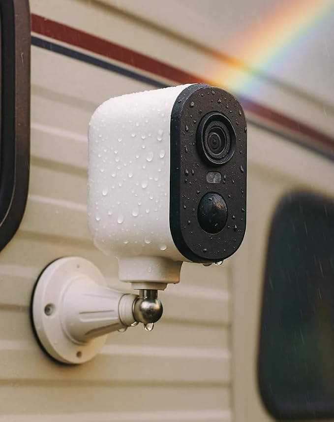 Waggle 4G LTE Security Camera for RV Safety | No WiFi Needed | 2K HD, 9000mAh Battery, Night Vision, 2-Way Talk & Siren Alarm | Ideal for RVs, Indoor/Outdoor Monitoring - Subscription Required