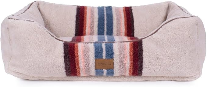 Pendleton Berber Kuddler Dog Bed - Harding Rosewood, XL