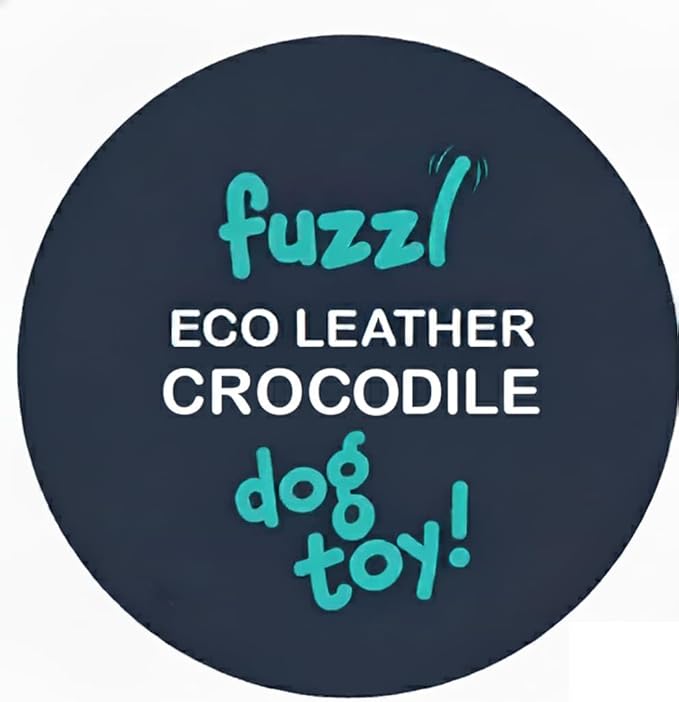 Eco Leather Crocodile Toy Natural and Tough Dog Toys - Long Lasting Chew Toys for Aggressive Chewers - Strong Dog Toy for Dogs and Puppy