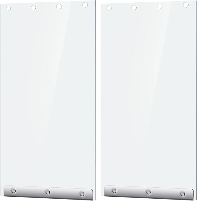 Ripeng 2 Pcs Dog Door Replacement Flaps 7.3 x 13.2 Inch Compatible with Dog Door Model DSRWM, Fit Dogs up to 35 lbs, Clear Flexible Weatherproof Pet Supplies Home Flap, Easy to Install