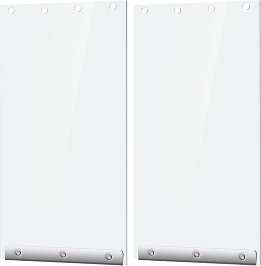 Ripeng 2 Pcs Dog Door Replacement Flaps 7.3 x 13.2 Inch Compatible with Dog Door Model DSRWM, Fit Dogs up to 35 lbs, Clear Flexible Weatherproof Pet Supplies Home Flap, Easy to Install