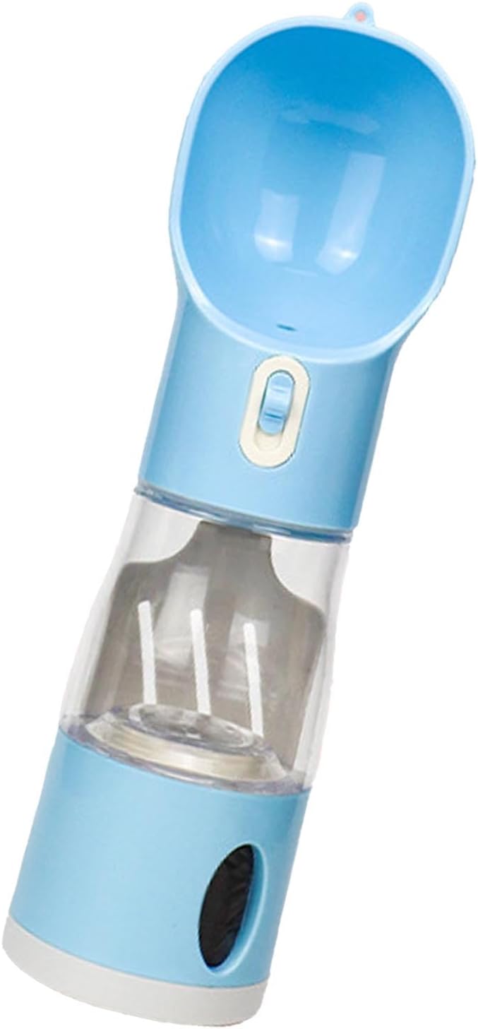 Portable Pet Water Bottle Leakproof Design, Dual Compartment, One Button Hydration, Lightweight Lanyard, Travel Dog Water Dispenser for Outdoor Activities (-2118230001911)